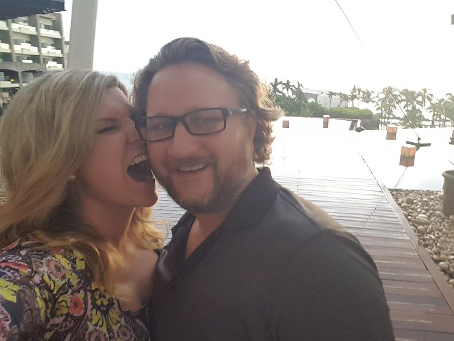 Zane and Chantel laughing together